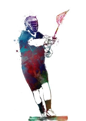 Lacrosse player