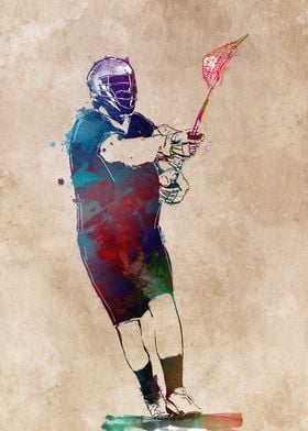 Lacrosse player