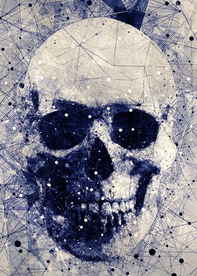 Skull Geometric Art