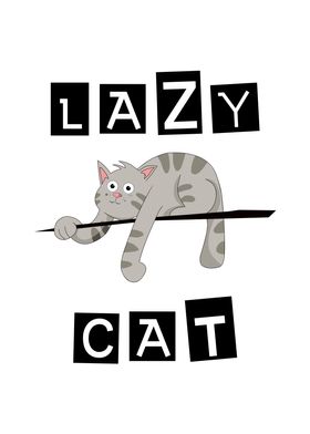 lazy cat cartoon