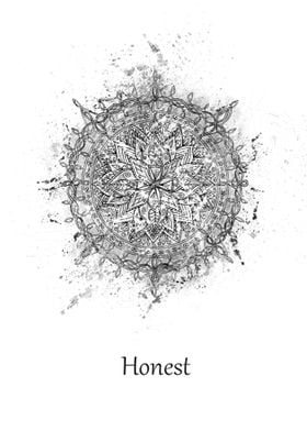 Mandala honest white