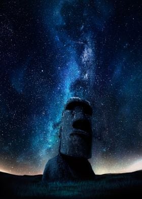 Moai Poster 