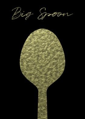 Cute Big Spoon Poster