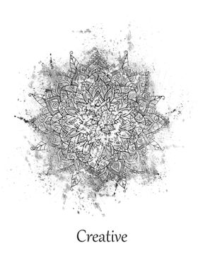 Mandala creative white