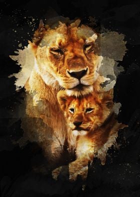 Mothers Love Lion