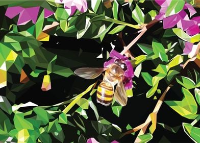 Low Poly Worker Bee