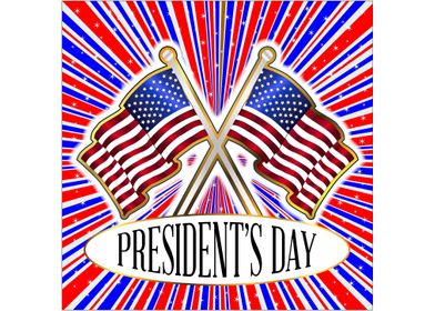 Presidents Day Flag