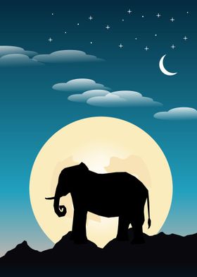 elephant style night poste