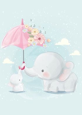 Cute elephants