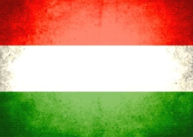 Hungary vintage flag