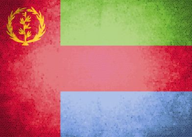 Eritrea vintage flag