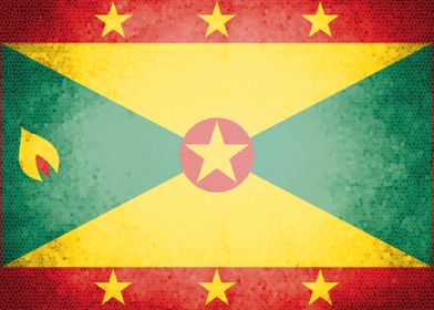 Grenada vintage flag