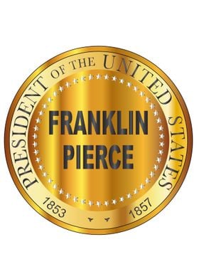 Franklin Pierce Gold Stamp