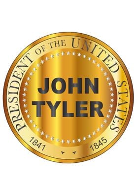 John Tyler Gold Stamp