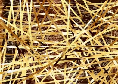 Golden Straws Background