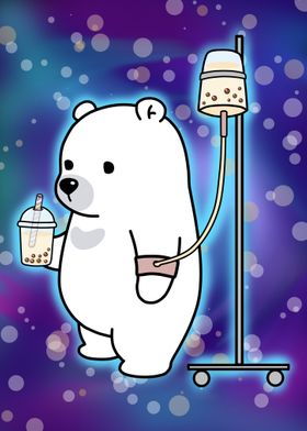 Bubble Tea Bear In Space