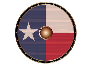 Texan Flag Viking Shield