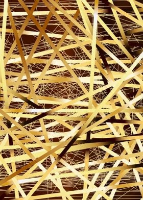 Golden Straws Background