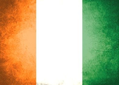 Ivory Coast vintage flag