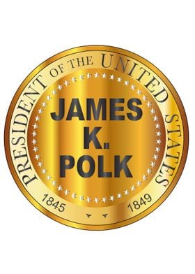 James K Polk Gold Stamp