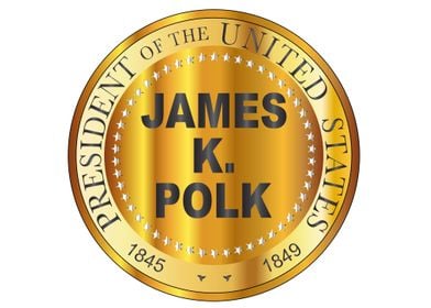 James K Polk Gold Stamp