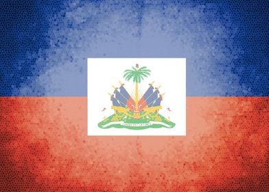 Haiti vintage flag