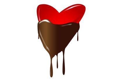 Chocolate Dipped Heart