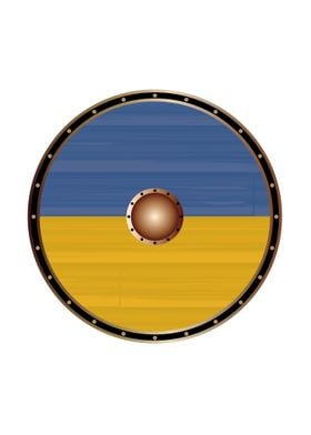 Ukraine Flag Viking Shield