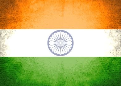 India vintage flag