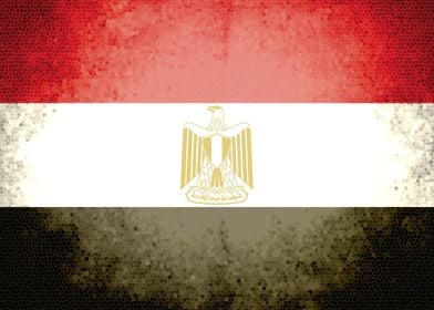 Egypt vintage flag