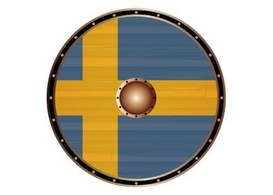 Sweden Flag Viking Shield