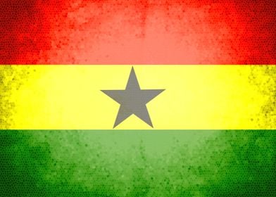 Ghana vintage flag