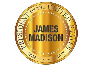 James Madison Gold Stamp