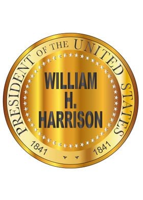 William H Harrison Gold 