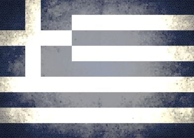 Greece vintage flag