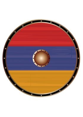 Armenian Flag Viking Shiel