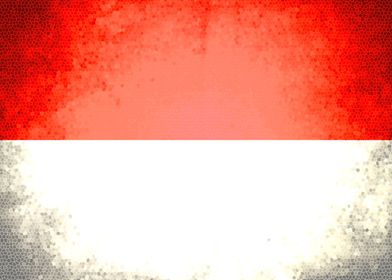 Indonesia vintage flag