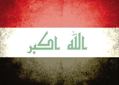 Iraq vintage flag