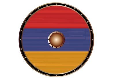 Armenian Flag Viking Shiel