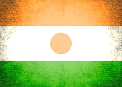 Niger vintage flag