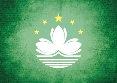 Macau vintage flag