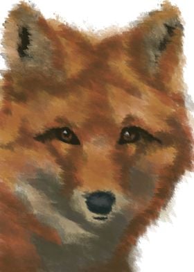 fox abstrack painting