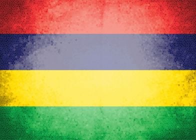 Mauritius vintage flag