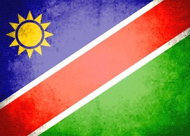 Namibian vintage flag