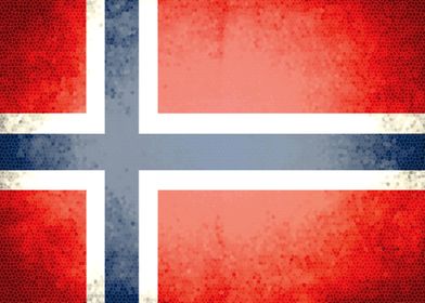 Norway vintage flag