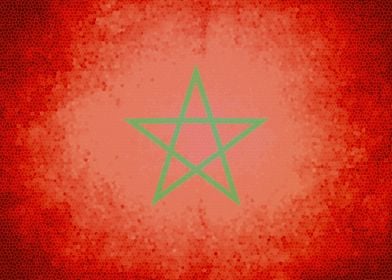 Morocco vintage flag