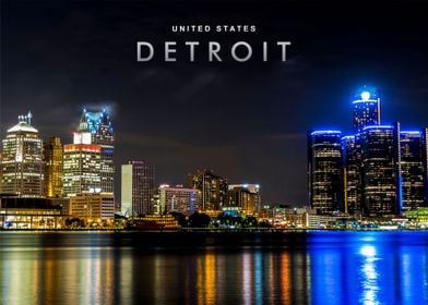  Detroit night view