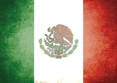 Mexico vintage flag