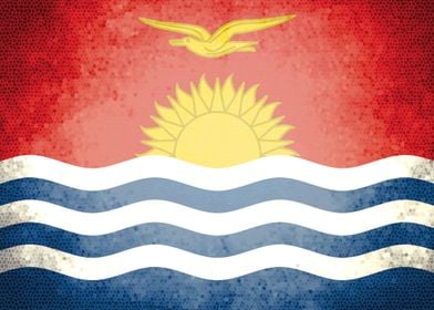 Kiribati vintage flag