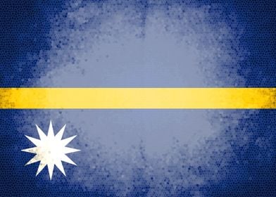 Nauru vintage flag